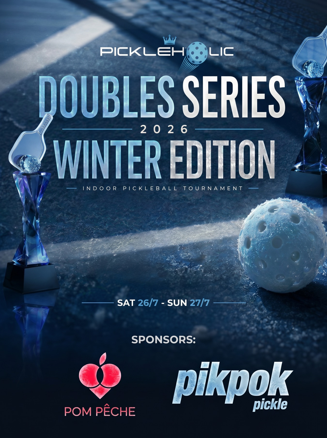 Pickleholic Double Series 2026 Winter Edition tournament poster