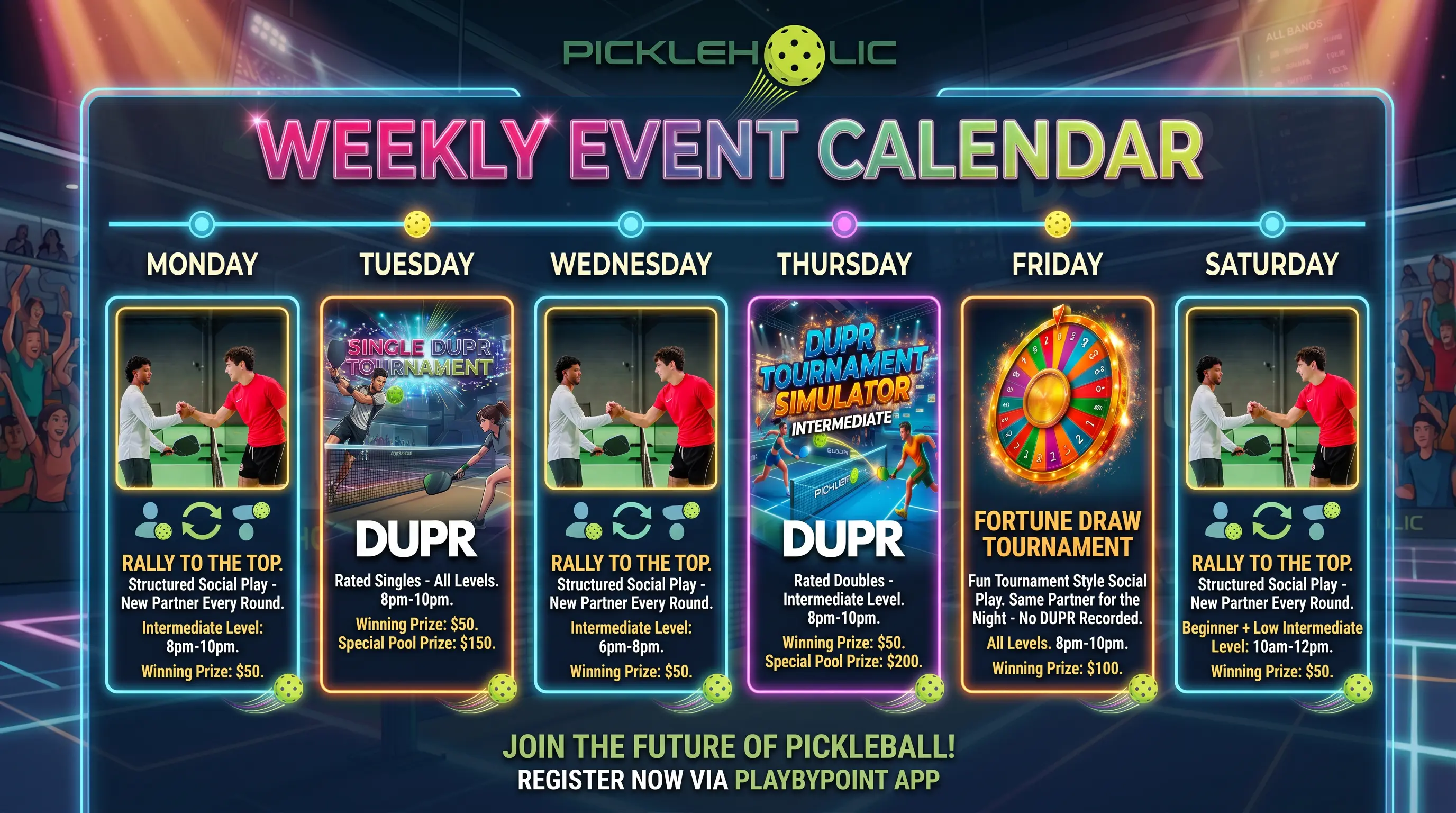 Weekly calendar