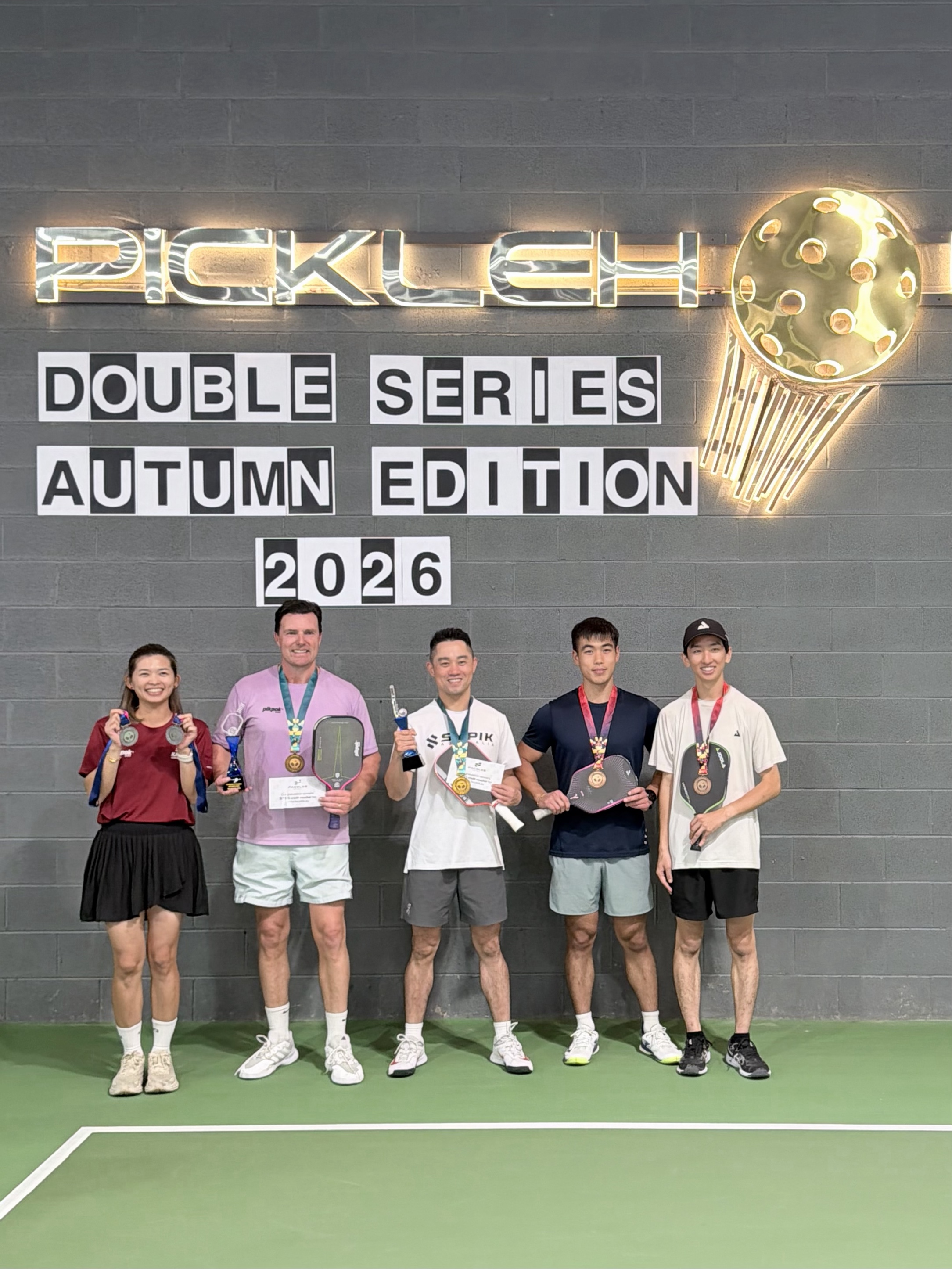 Mixed doubles winners